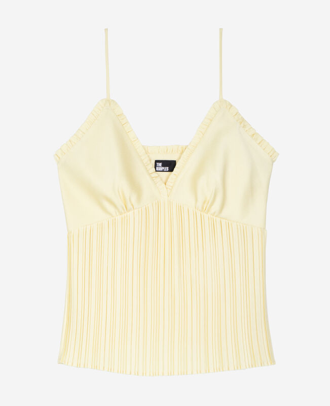 The Kooples FEMME YELLOW caraco plissé jaune