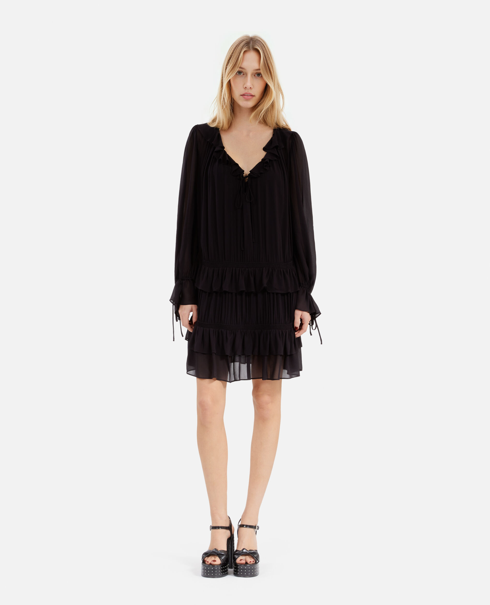 Robe courte noire, BLACK STONE, hi-res image number null