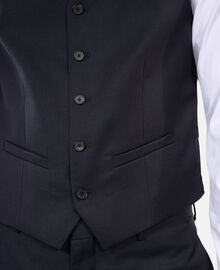 The Kooples HOMME DARK NAVY gilet de costume en laine bleu marine
