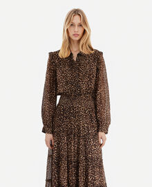 The Kooples FEMME LEOPARD robe longue imprimé léopard