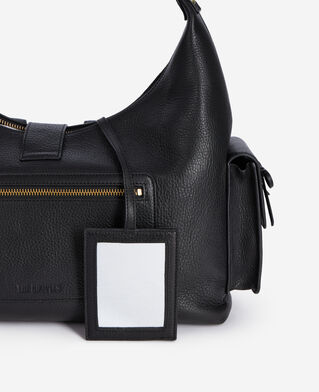 The Kooples FEMME BLACK sac amelia xl en cuir noir