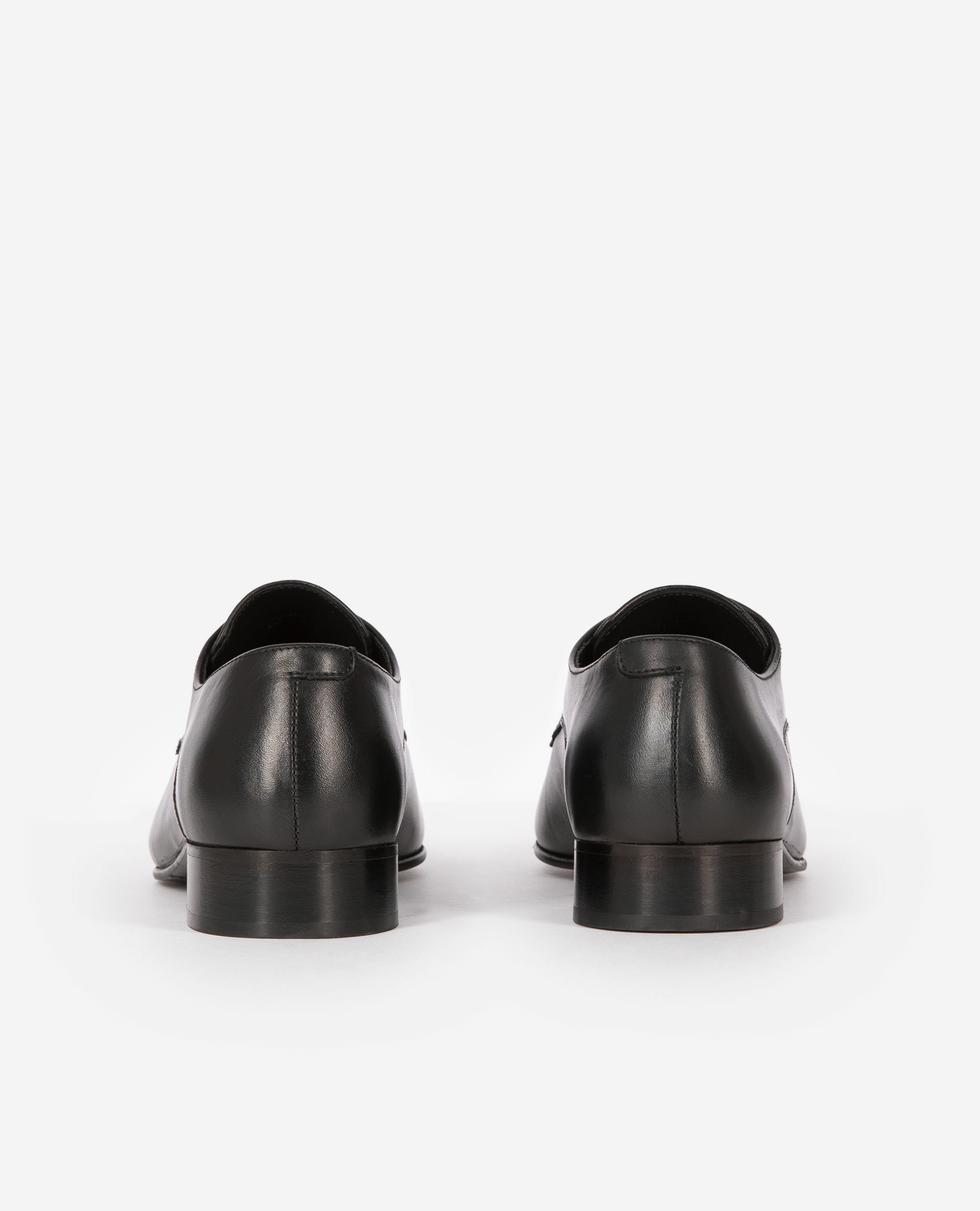 Derbies en cuir noir, BLACK, hi-res image number null