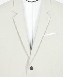 The Kooples HOMME ECRU veste de costume en coton - lin écrue