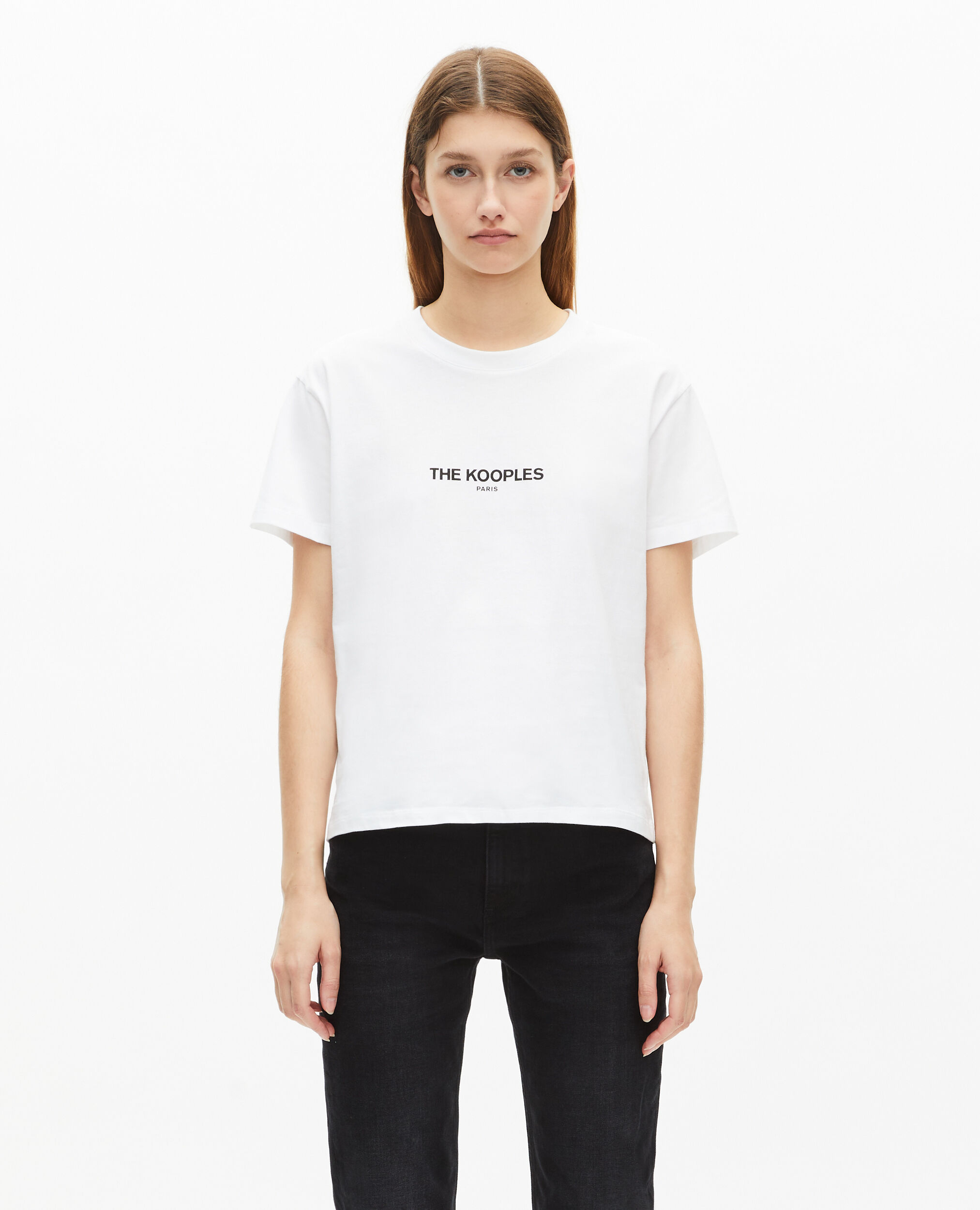 T-shirt Logo blanc, WHITE, hi-res image number null