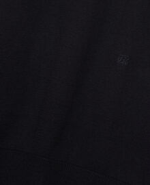 The Kooples HOMME BLACK polo en maille col zippé noir