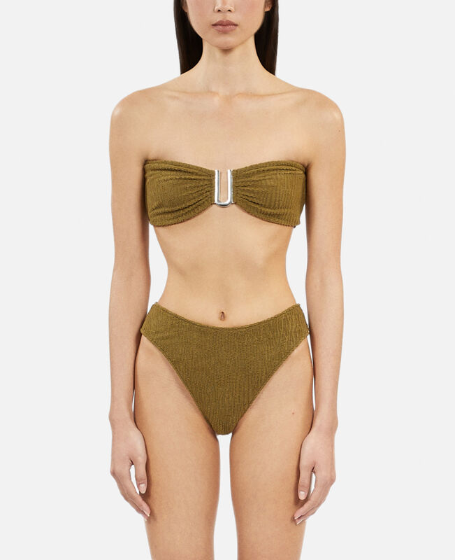 The Kooples FEMME KAKI bas de maillot de bain the kooples x luz échancré kaki