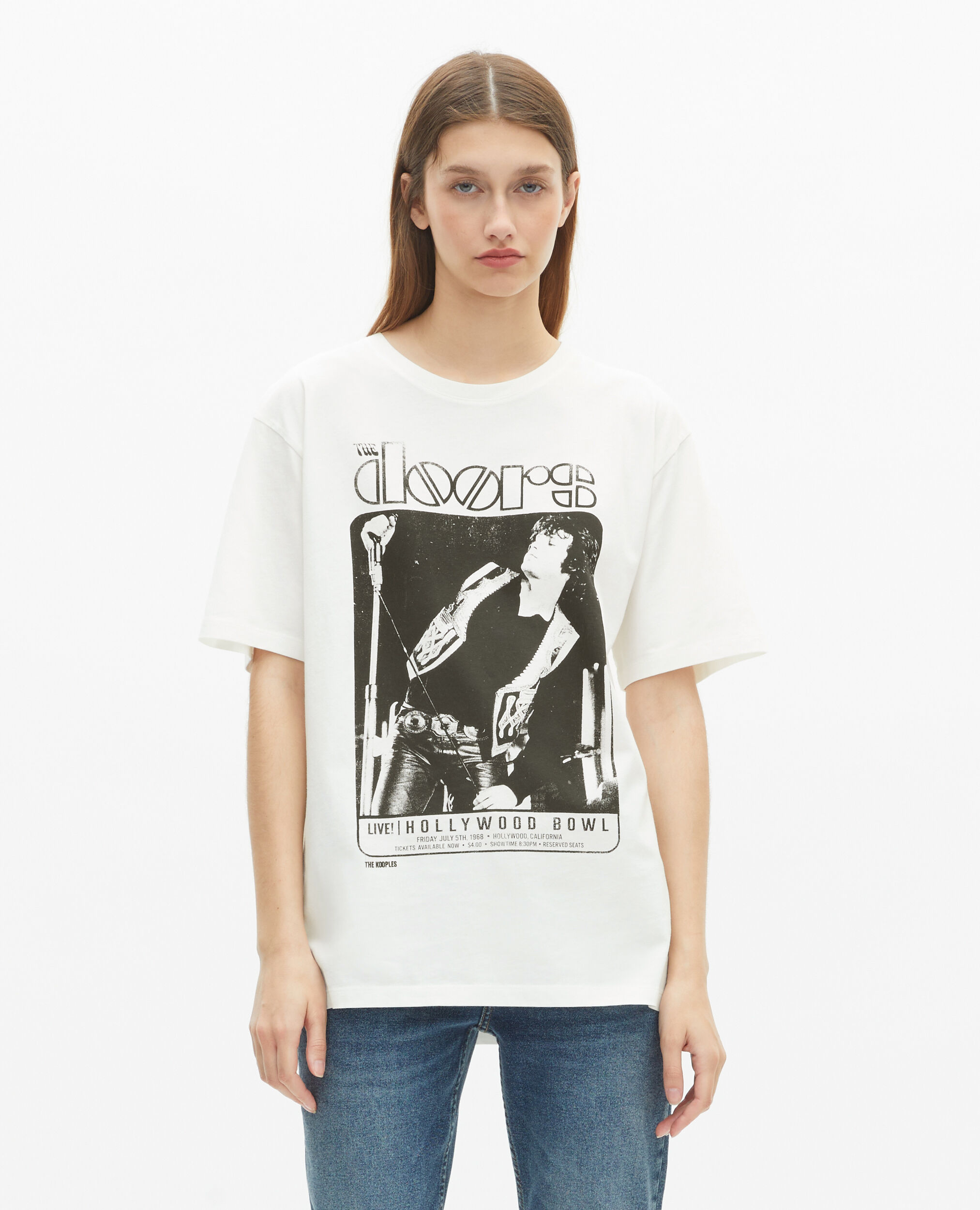 T-shirt mixte The Doors X The Kooples écru, ECRU, hi-res image number null