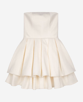 The Kooples WOMEN ECRU short ecru bustier dress