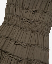 The Kooples FEMME KAKI STONE robe courte avec nœuds kaki