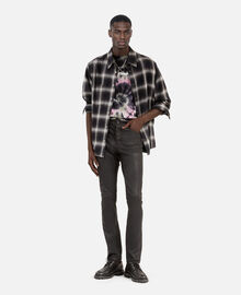 The Kooples HOMME BLACK pantalon slim en cuir noir
