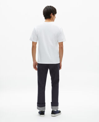 The Kooples MEN WHITE t-shirt with white flocking