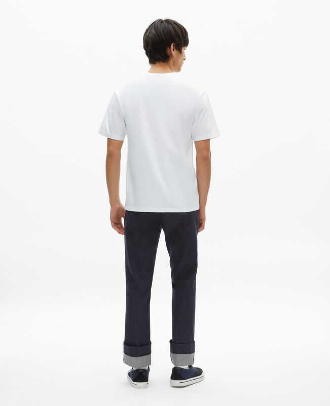 The Kooples HOMME WHITE t-shirt avec flocage blanc