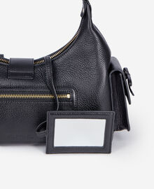 The Kooples FEMME BLACK sac amelia en cuir grainé noir