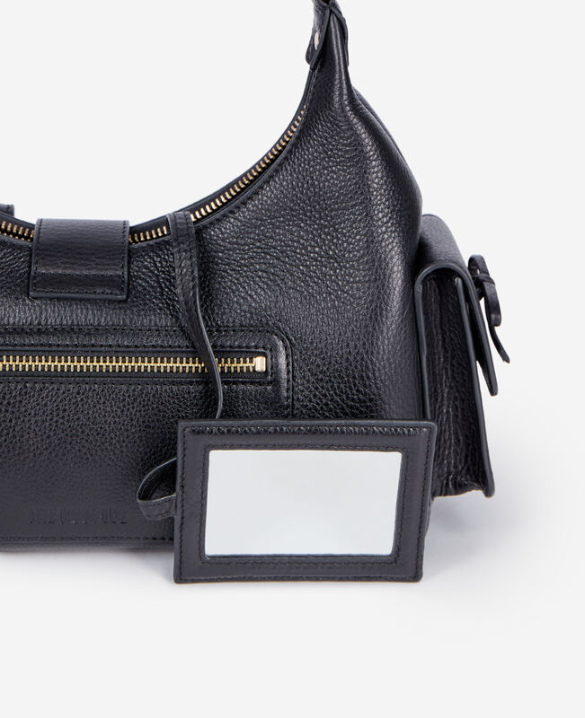 The Kooples FEMME BLACK sac amelia en cuir grainé noir