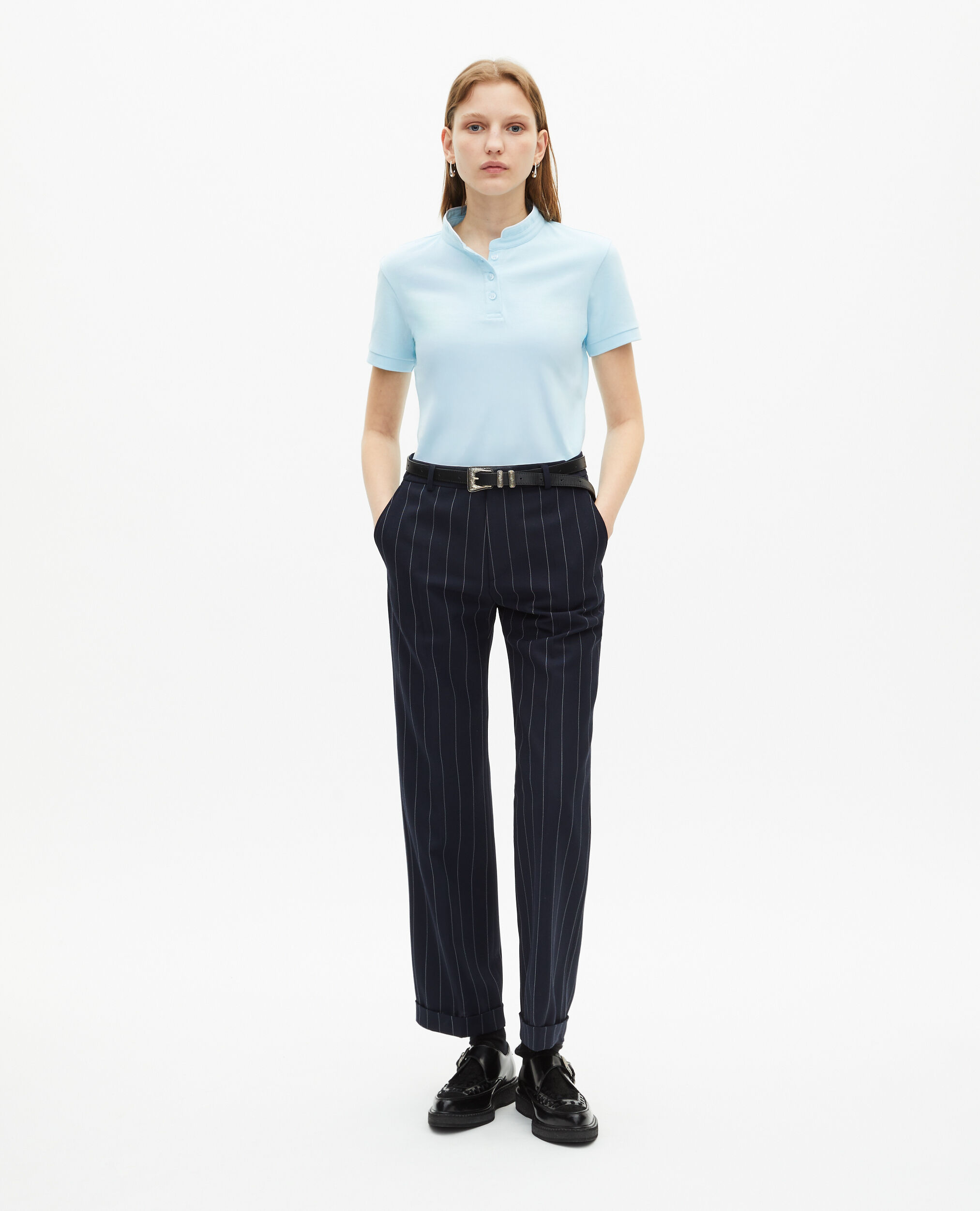 Polo col mao bleu clair, BABY BLUE, hi-res image number null