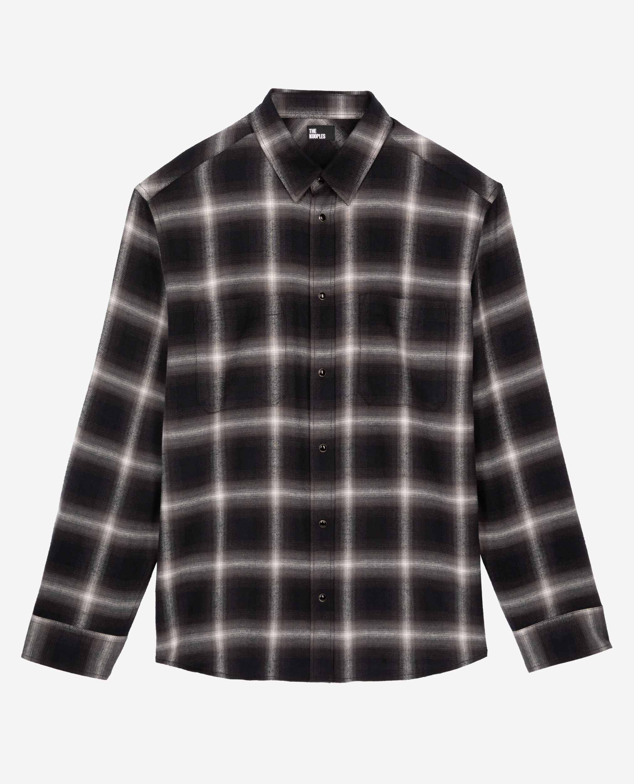 Chemise à carreaux noire, BLACK GREY WHITE, hi-res image number null