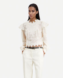 The Kooples FEMME ECRU top en dentelle écru