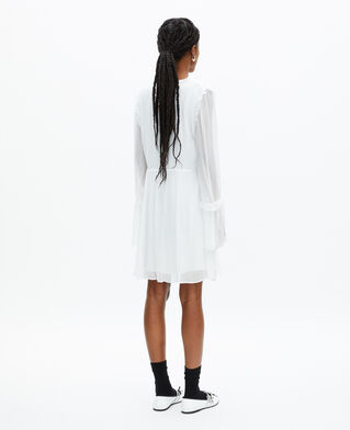 The Kooples FEMME ECRU robe courte avec volants écru