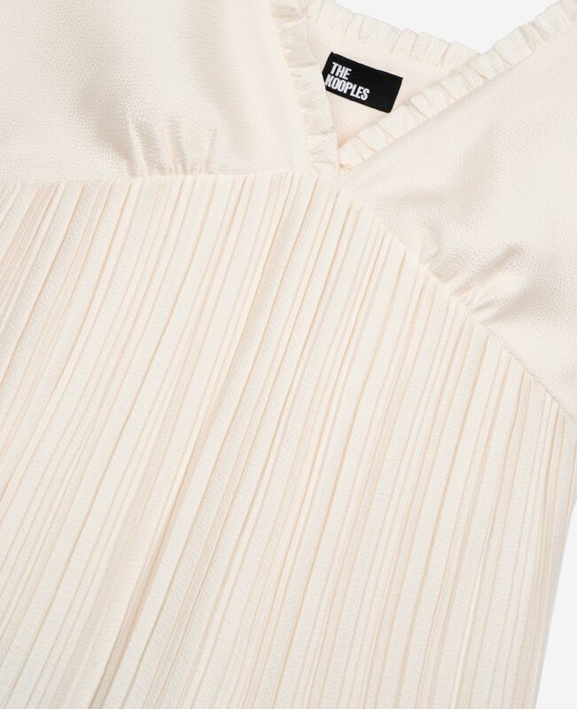 The Kooples FEMME ECRU caraco plissé ecru