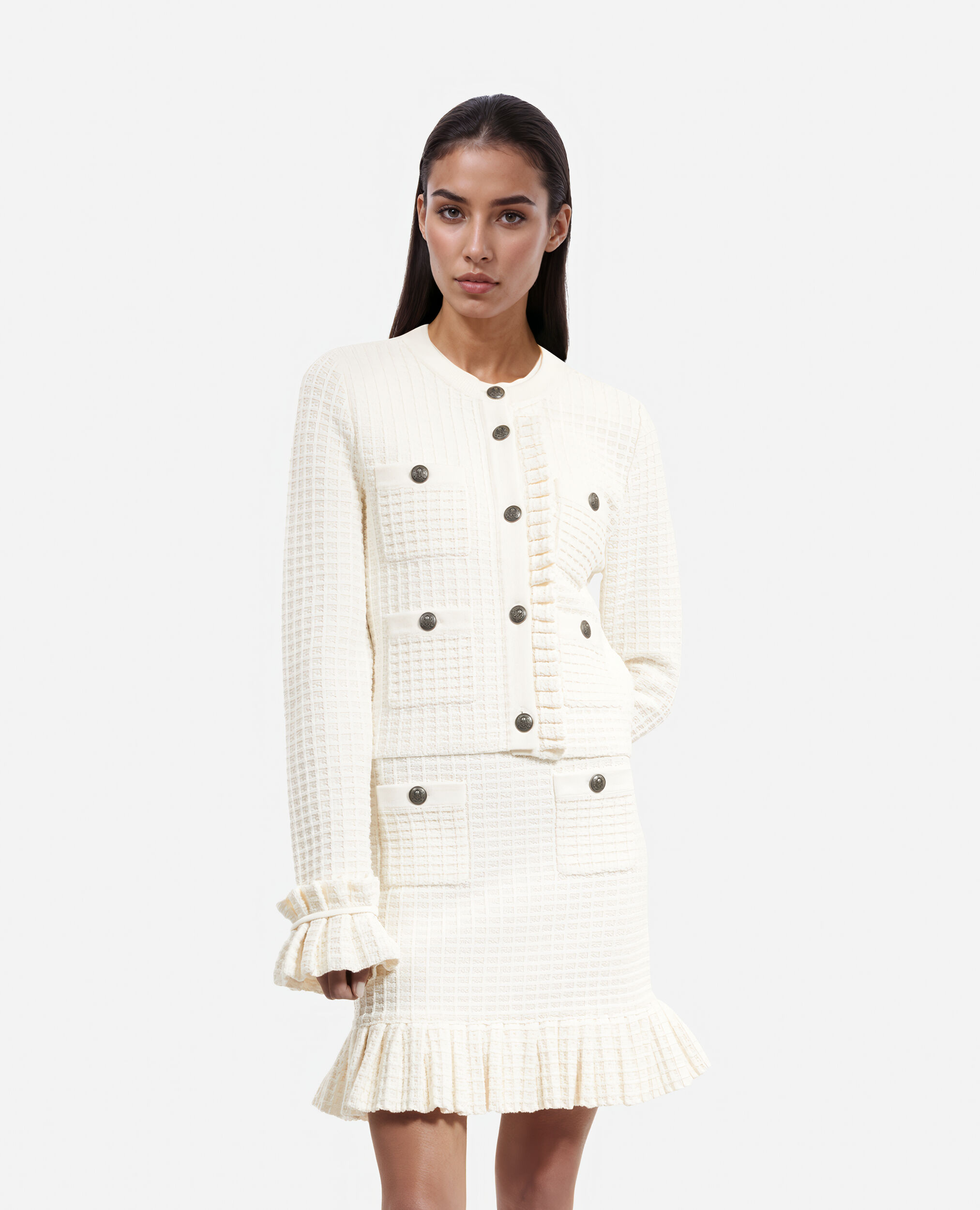Cardigan ecru, ECRU, hi-res image number null