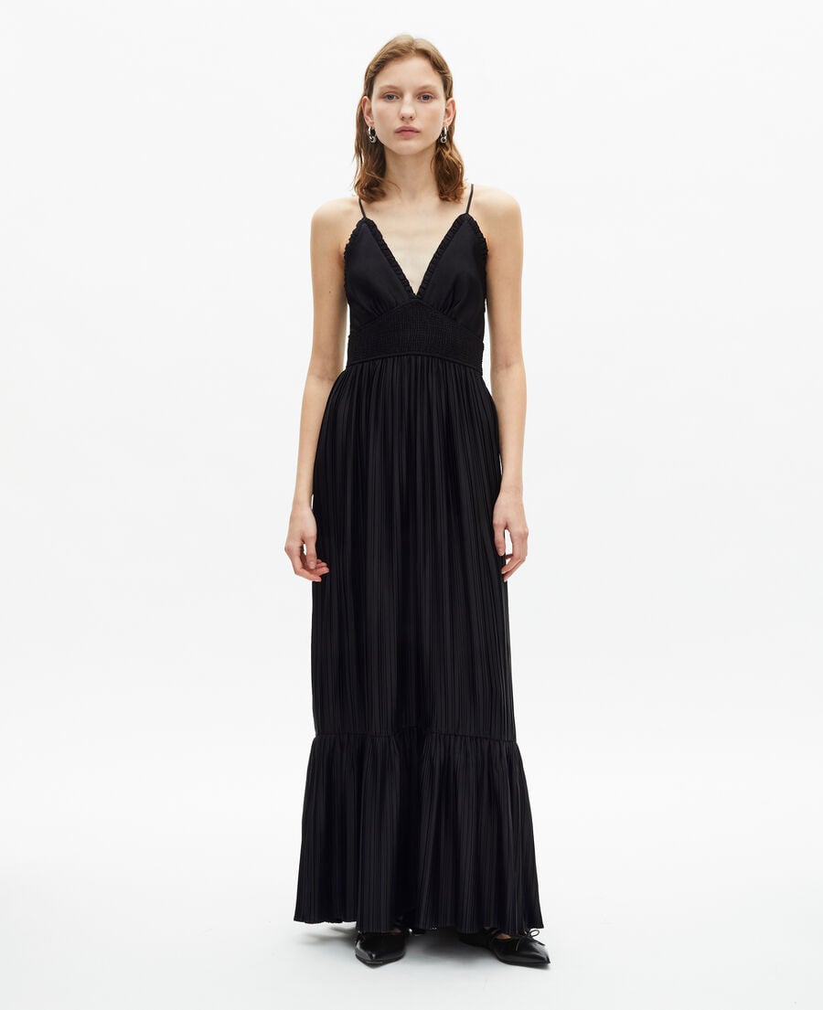 The Kooples FEMME BLACK robe longue noire