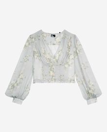 The Kooples FEMME BLUE top imprimé fleuri bleu