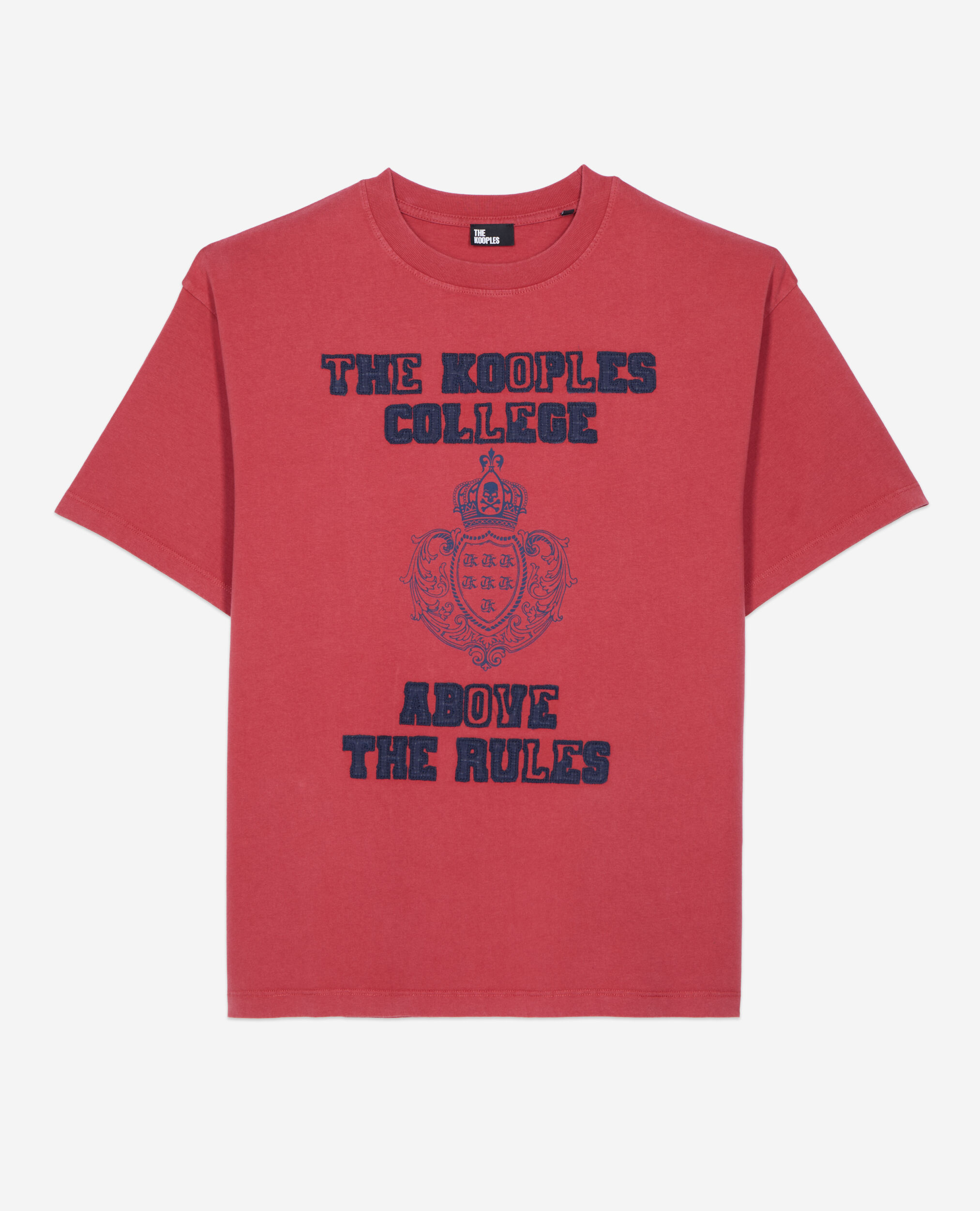 T-shirt avec sérigraphie rouge, RED / BURGUNDY, hi-res image number null