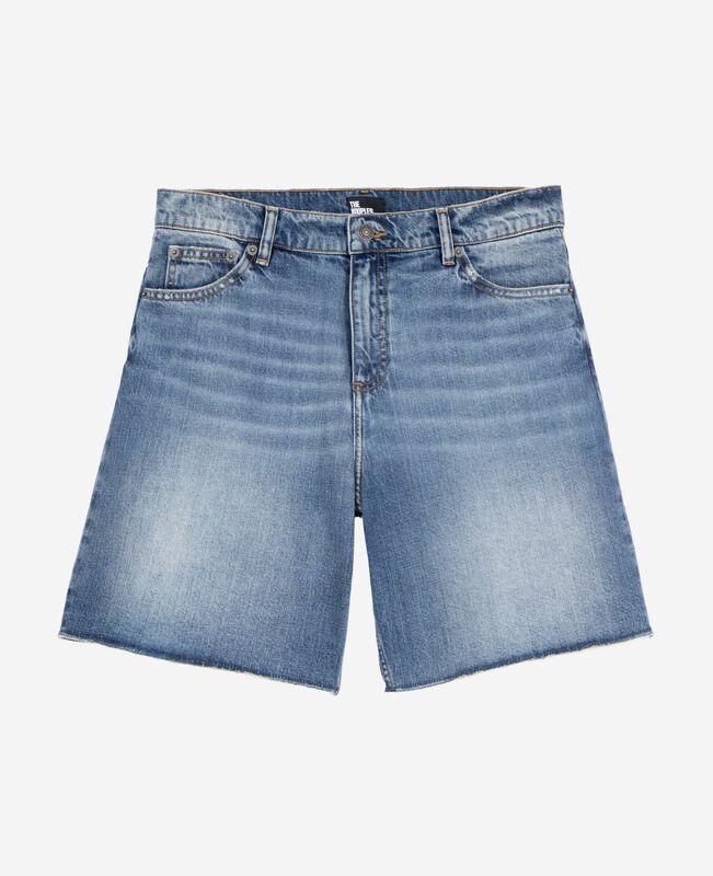 The Kooples HOMME BABY BLUE bermuda en denim bleu