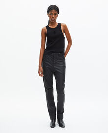 The Kooples FEMME BLACK débardeur avec blason noir
