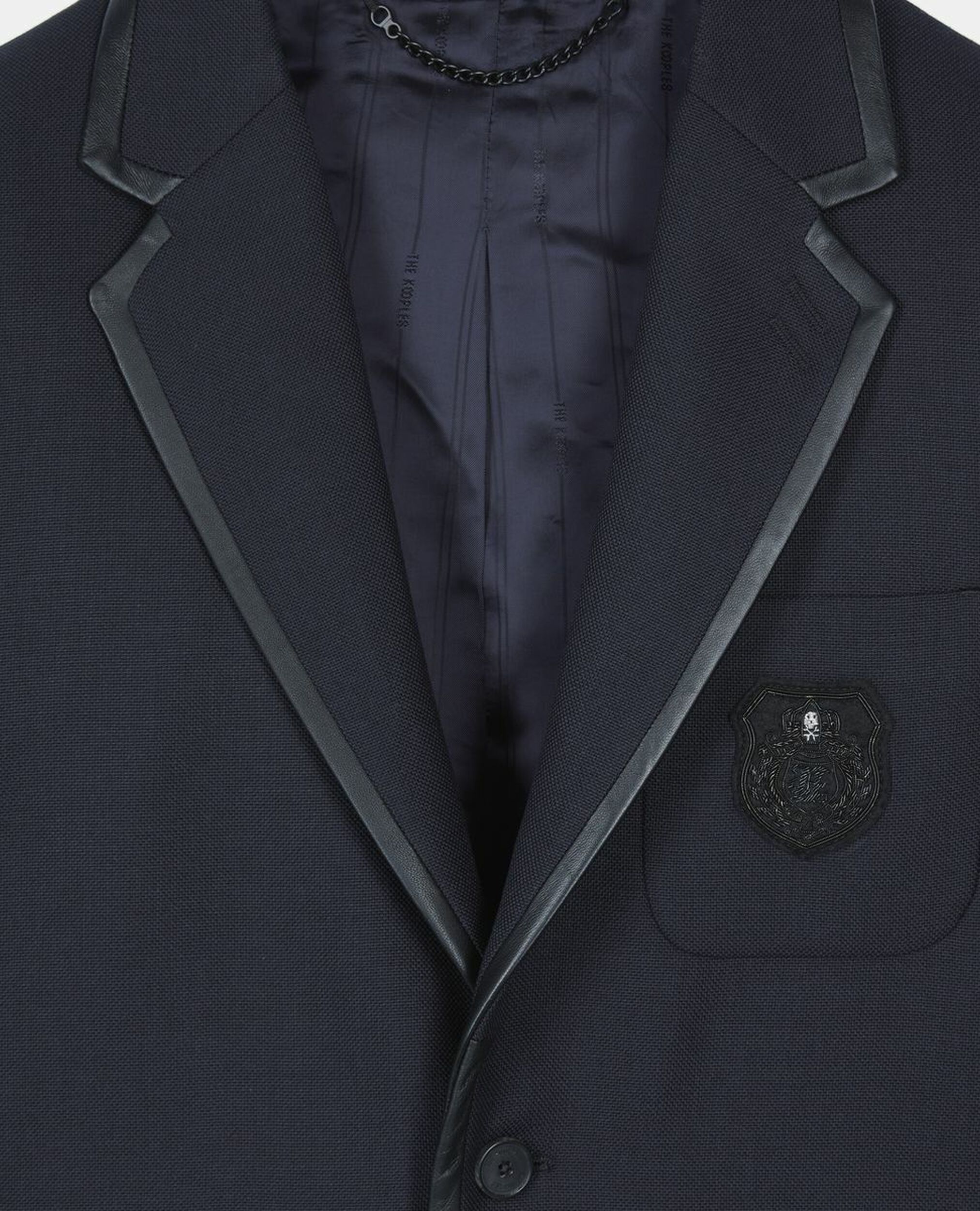 Veste en laine mélangée bleu marine, DARK NAVY, hi-res image number null