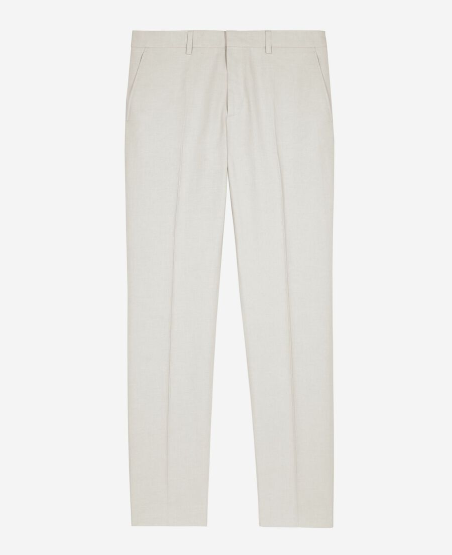 The Kooples HOMME ECRU pantalon de costume écru