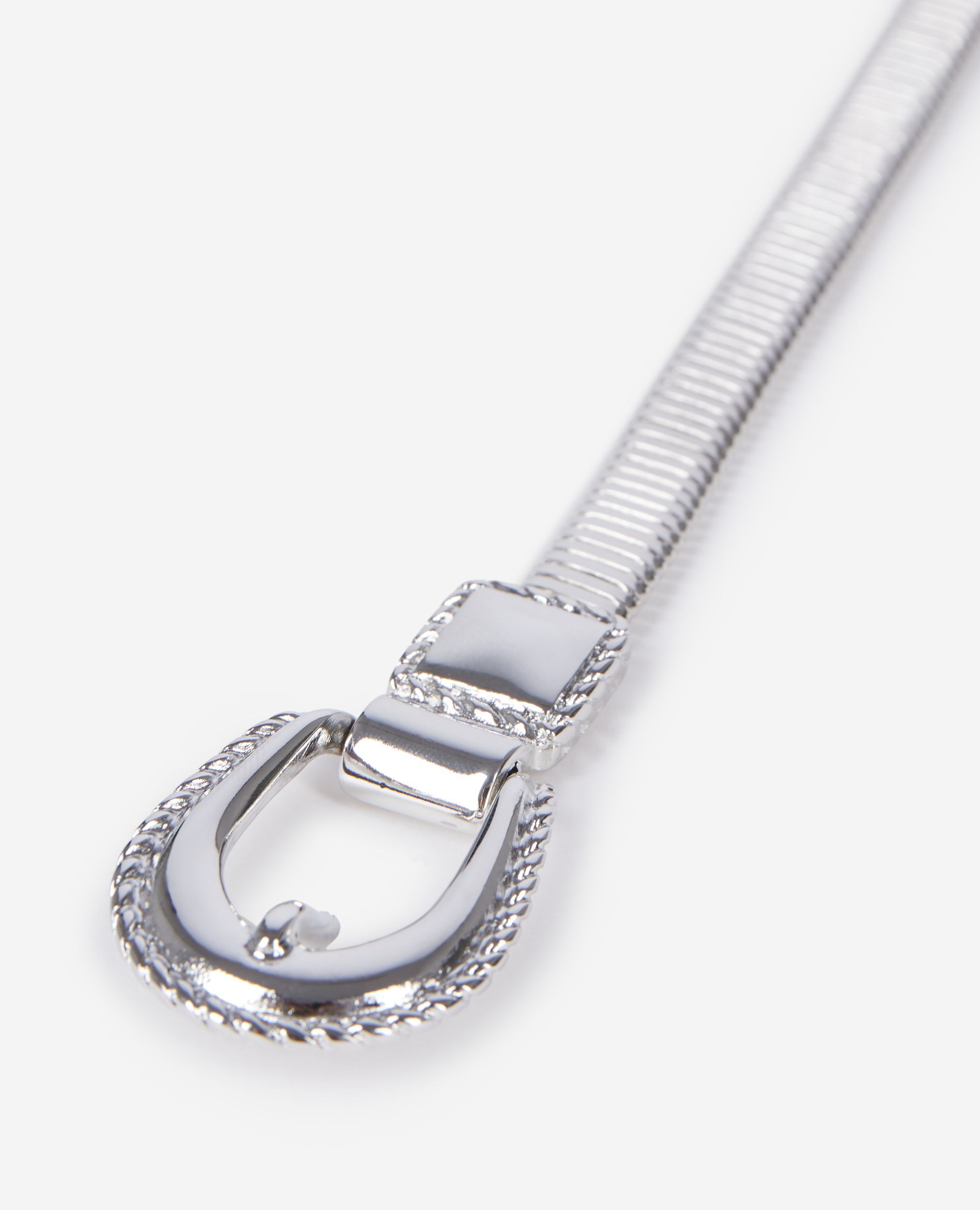 Ceinture fine en métallerie argentée, SILVER, hi-res image number null