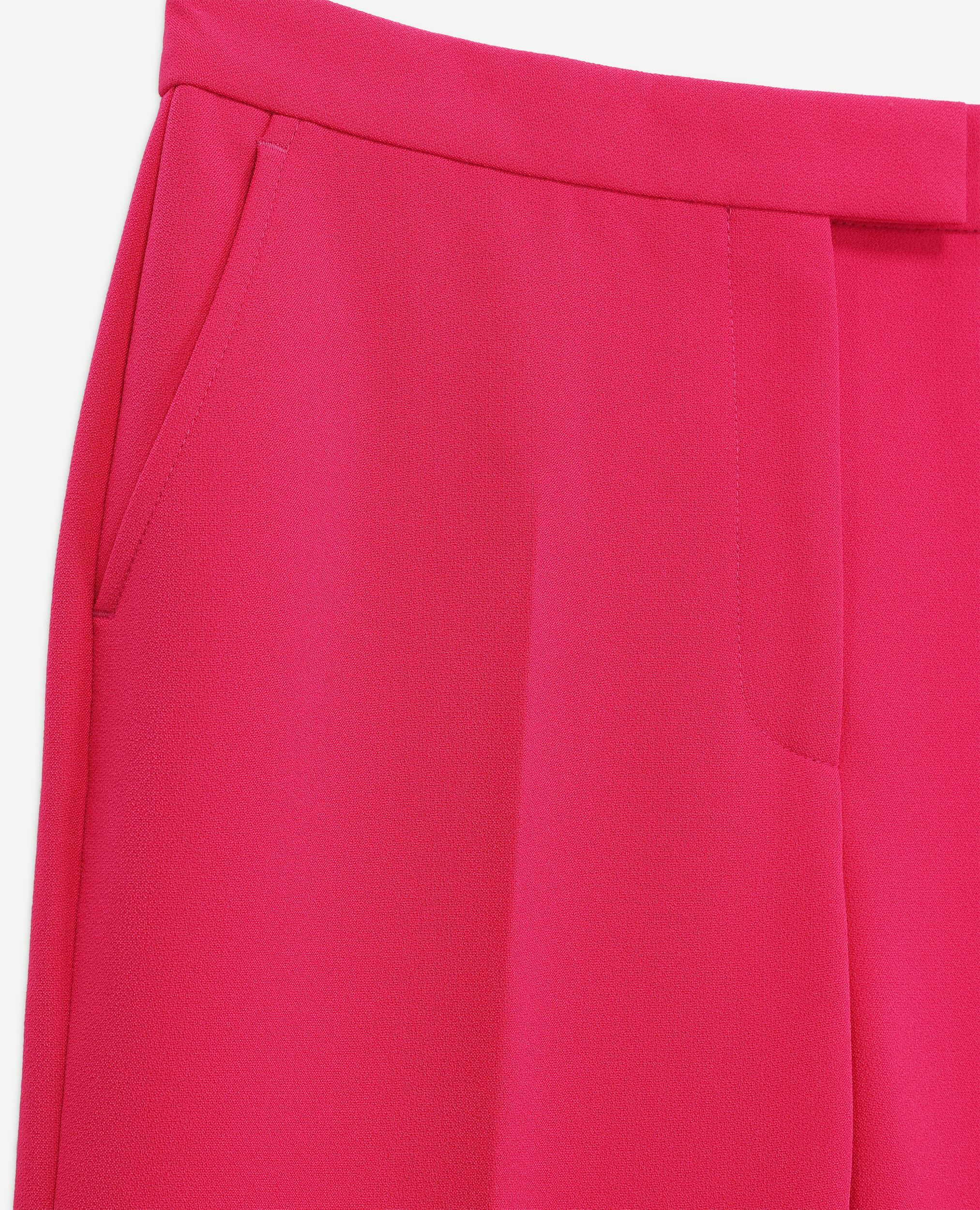 Pantalon tailleur rose en crêpe, PINK, hi-res image number null