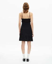 The Kooples FEMME BLACK robe courte avec dentelle noire