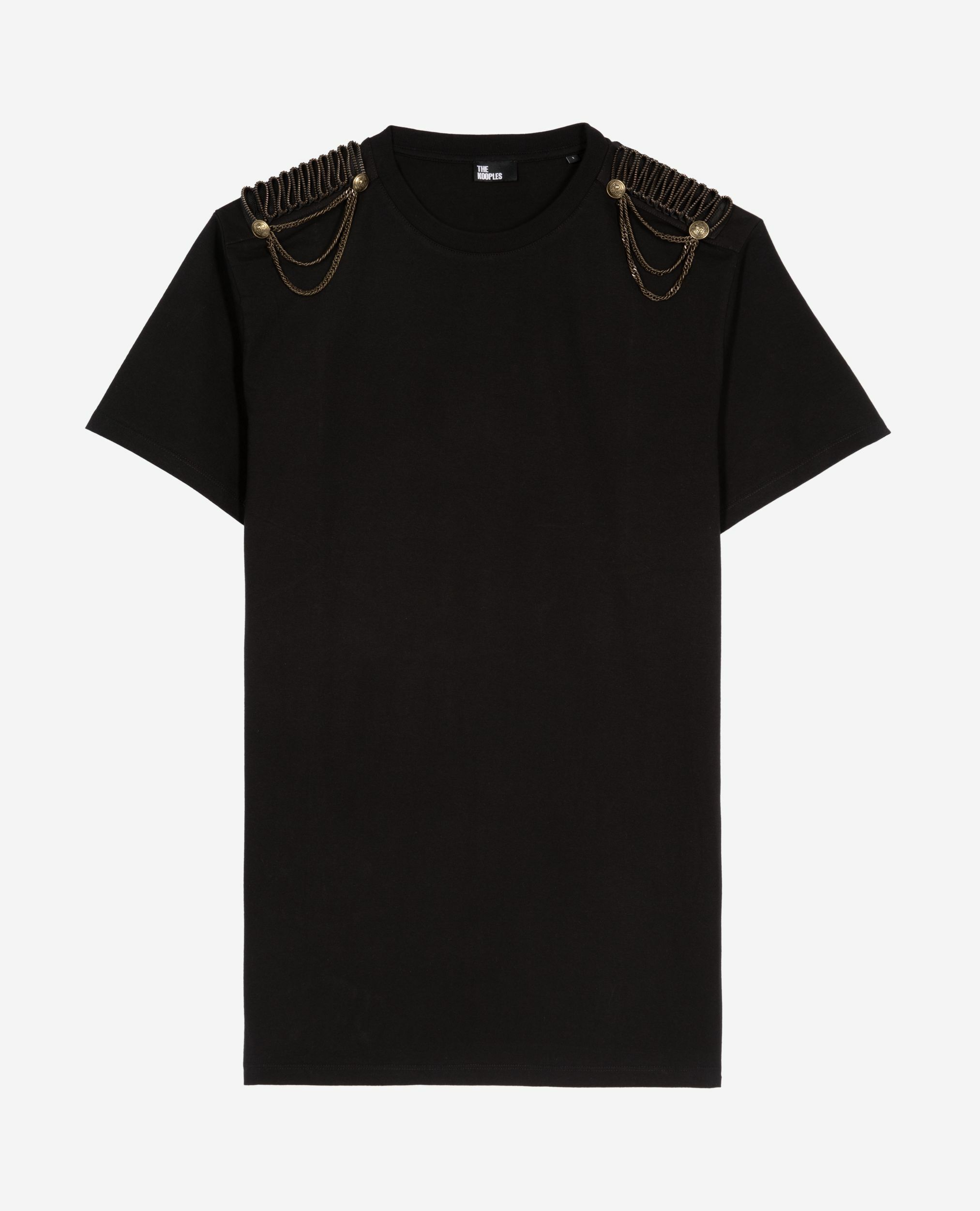 Robe courte avec chaînes noire, BLACK WASHED, hi-res image number null