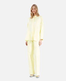 The Kooples FEMME LIGHT YELLOW chemise ample en soie jaune