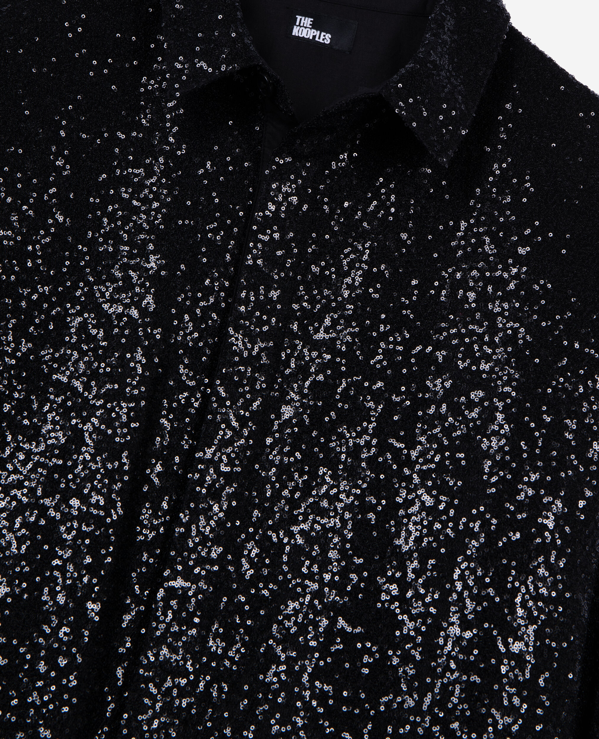 Chemise à sequins noire, BLACK, hi-res image number null