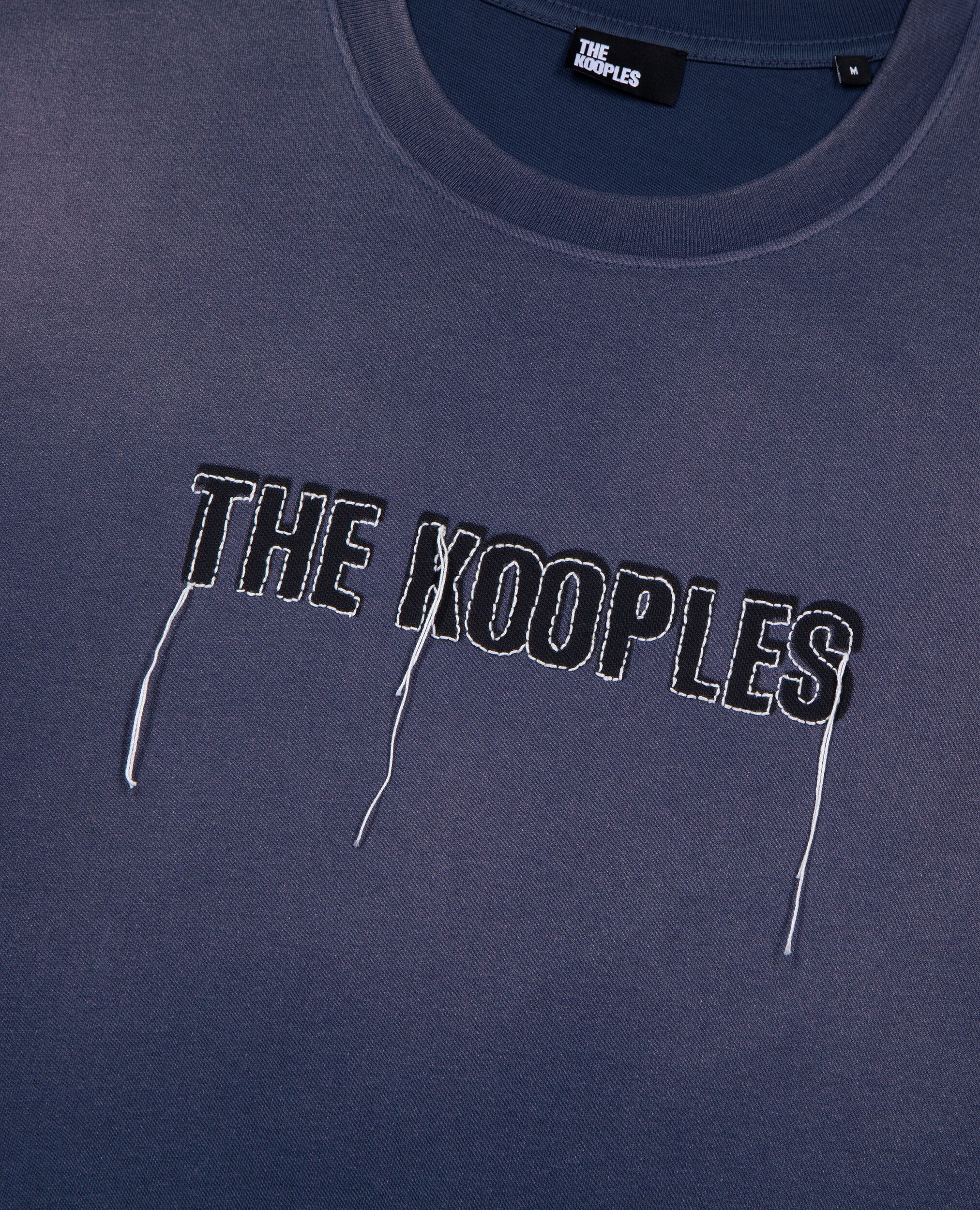 T-shirt avec logo délavé bleu marine, DARK NAVY, hi-res image number null