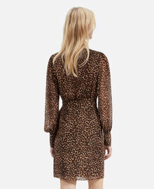 The Kooples FEMME LEOPARD robe portefeuille courte imprimé léopard