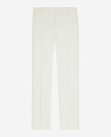 The Kooples FEMME WHITE pantalon costume large en coton ecru