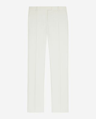 The Kooples FEMME WHITE pantalon costume large en coton ecru