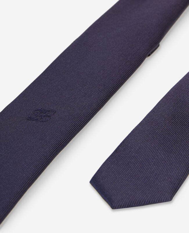 The Kooples HOMME NAVY cravate en soie bleu marine