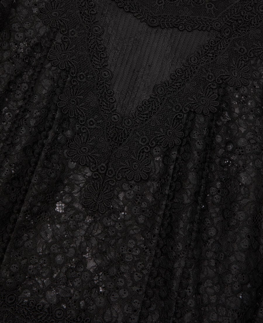 The Kooples WOMEN BLACK black lace top