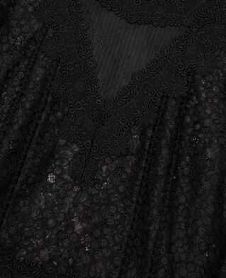 The Kooples WOMEN BLACK black lace top
