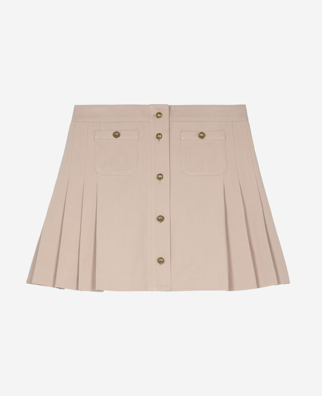 The Kooples FEMME LILA jupe courte plissée rose clair