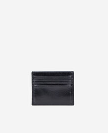 The Kooples MIXTE BLACK porte cartes blason en cuir noir