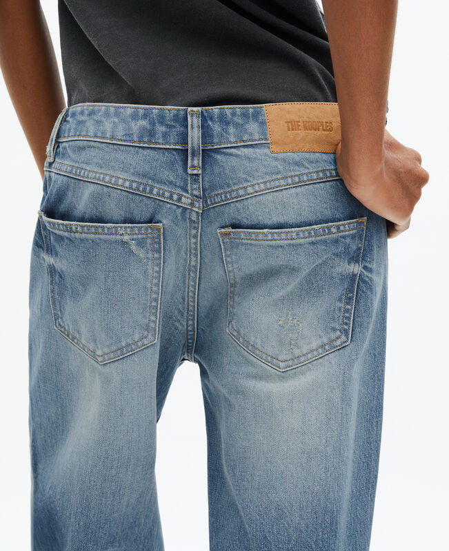 The Kooples FEMME BABY BLUE jean large bleu clair