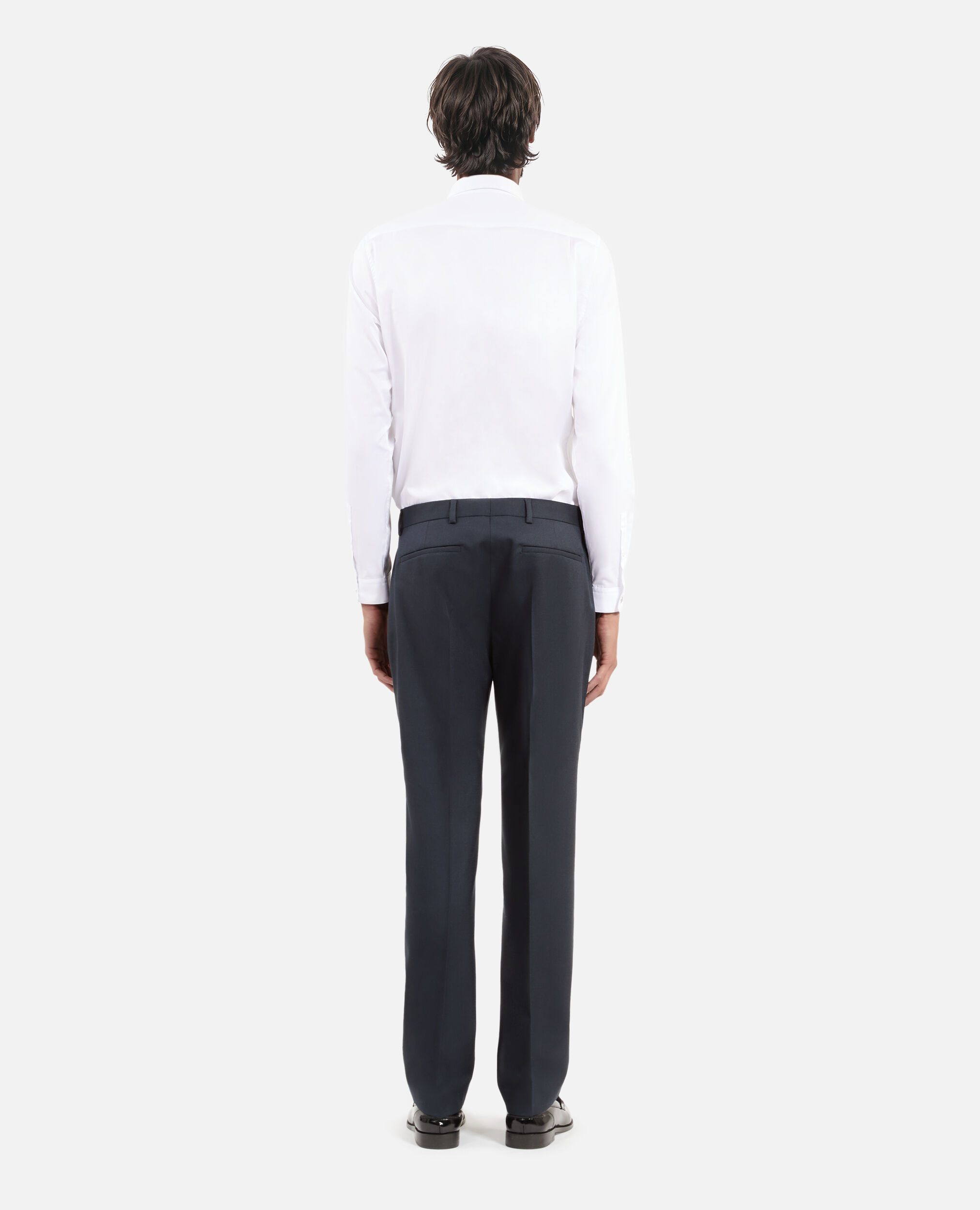Pantalon de costume droit bleu, BLUE PETROL, hi-res image number null