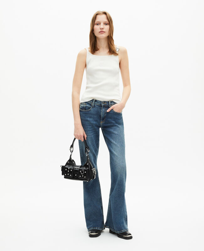 The Kooples FEMME ECRU débardeur côtelé écru