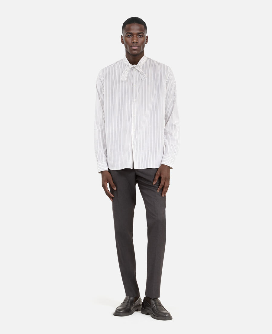 The Kooples MEN BLACK WHITE white pinstripe shirt